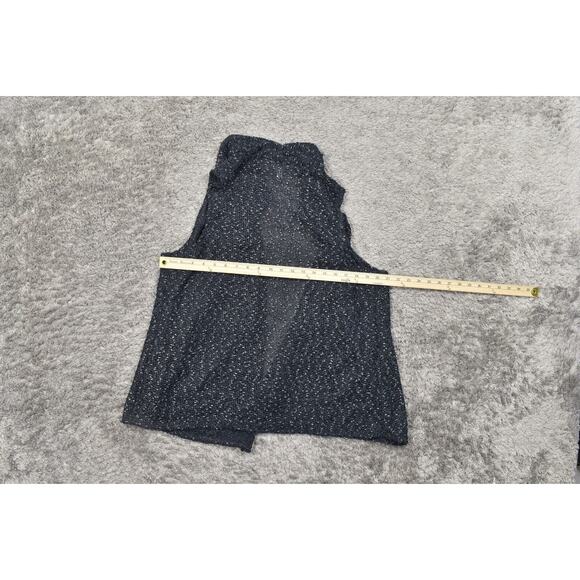 Chico's Easywear Size 3 Green Cardigan - Polyester, Knit Open Front - Picture 4 of 6